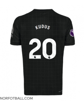 Billige Fotballdrakt Tottenham Hotspur Mohammed Kudus #20 Replika Bortedrakt 2025-26 Kortermet Billige Fotballdrakt Tottenham Hotspur Mohammed Kudus #20 Replika Bortedrakt 2025-26 Kortermet